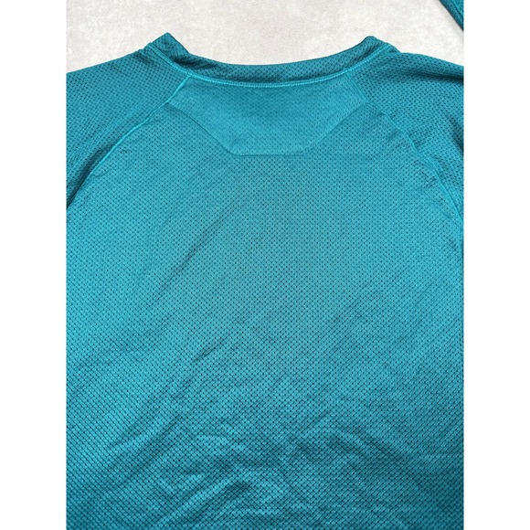 Mountain Hardwear Women L Teal Sleeve Fleece Lined Pullover Shirt Outdoor Active - Picture 13 of 16